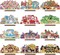 12 Sets Interchangeable Seasonal Diamond Art Tabletop Decorations Holiday Diamond Art Painting Kit with Wood Base for Valentines Easter Winter Spring Holiday Table Decor(Classic Style)